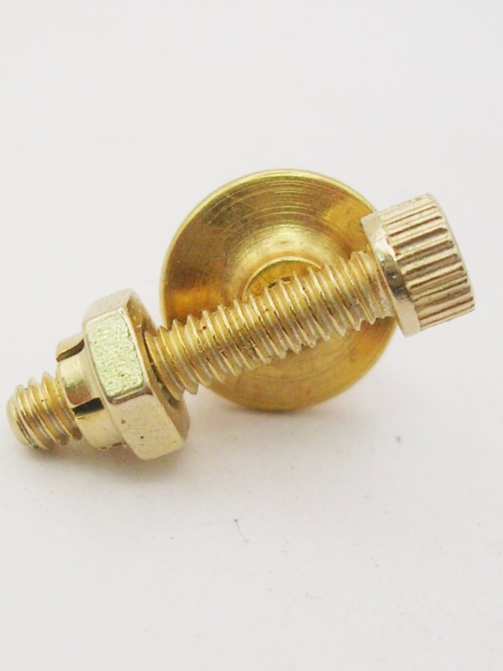 Vintage Tie Tack Lapel Pin gold tone screw bolt Men's Formal Necktie Holder